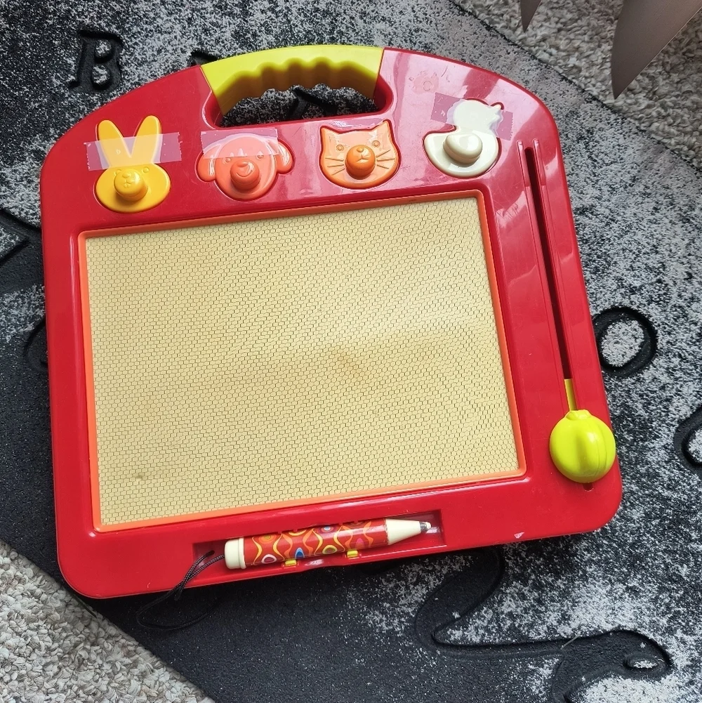 B. Toys Magnetic Drawing Board Sketch Pad Toy With Stamps
